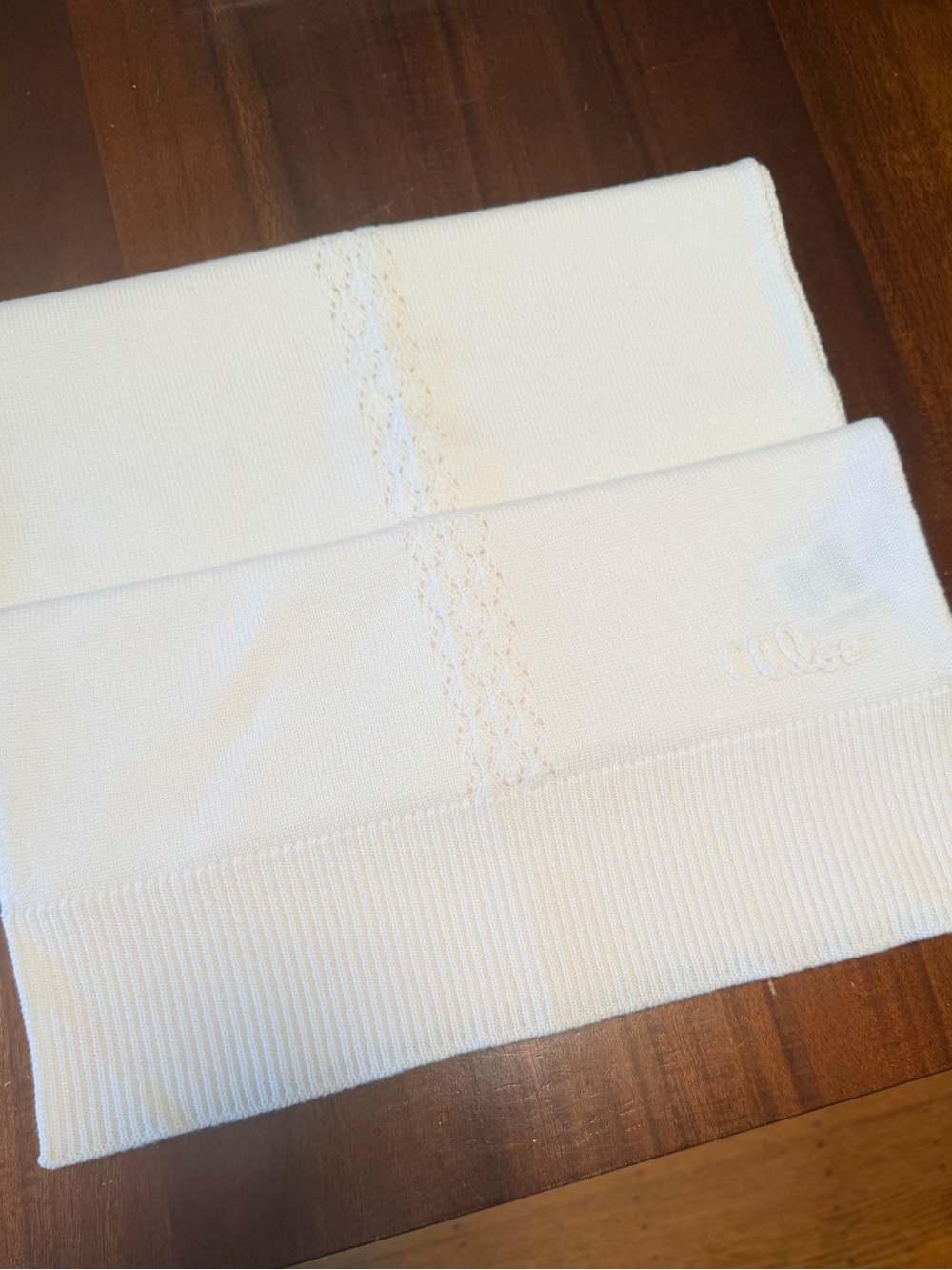 Chloe Lace Knit Scarf - Picture 4 of 5
